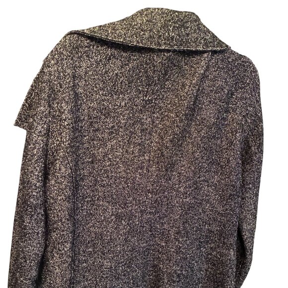 Ann Taylor Gray wool blend moto-style jacket with an asymmetrical zipper.and Sha - Picture 4 of 6
